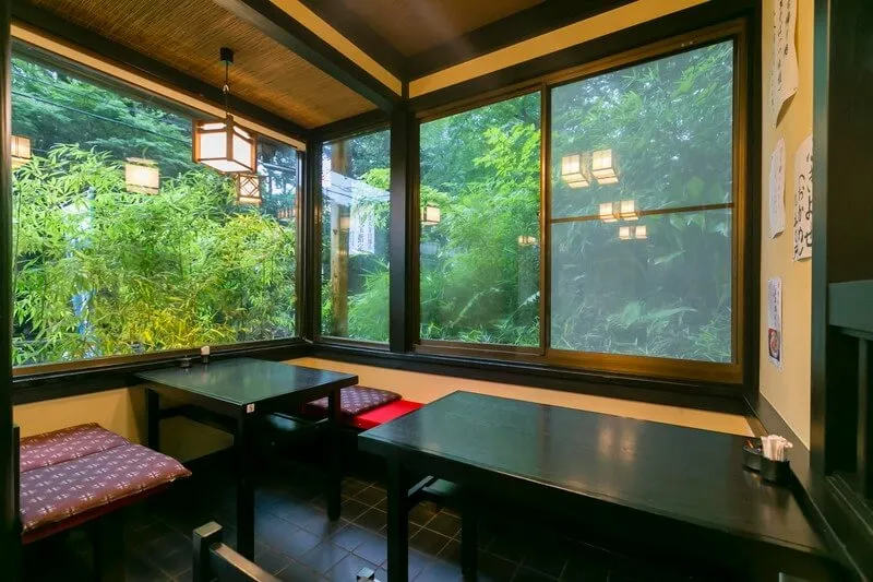 When you want to taste delicious soba noodles in a calm space surrounded by nature ...